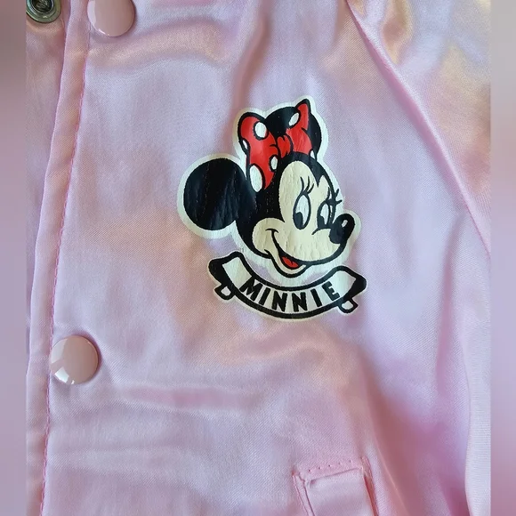 Vintage Disney Pink Satin Bomber Jacket - Picture 2 of 5